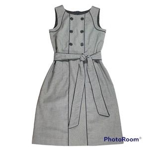 Black and white Houndstooth dress with waist tie Size S